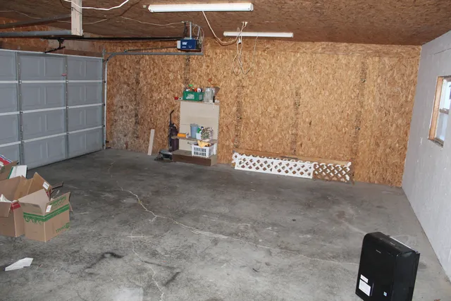 a blue door in front of a door