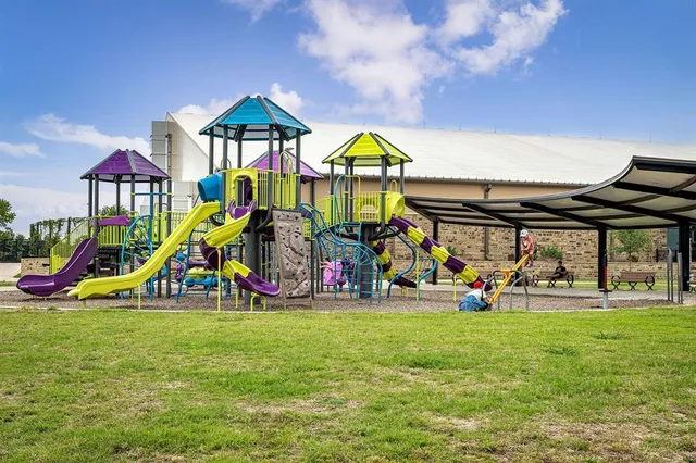 a view of a volley ball court