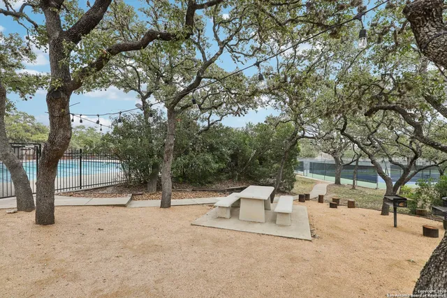 a view of outdoor space with seating