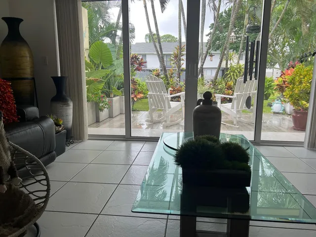 a living room filled with furniture