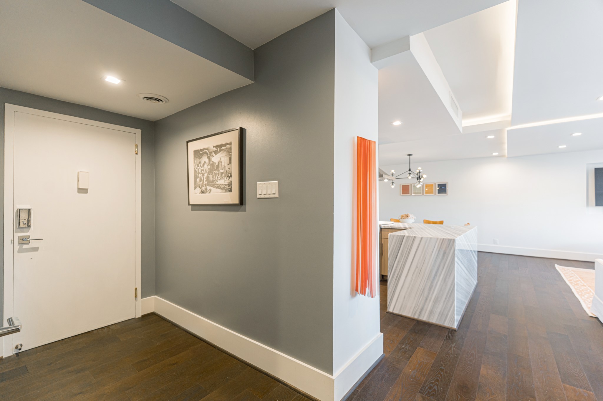 2701 Westheimer Road, Unit 6F Houston, TX 77098 - Photo 12 of 45 a view of hallway with wooden floor
