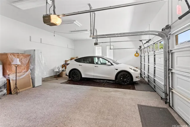 a view of a car garage