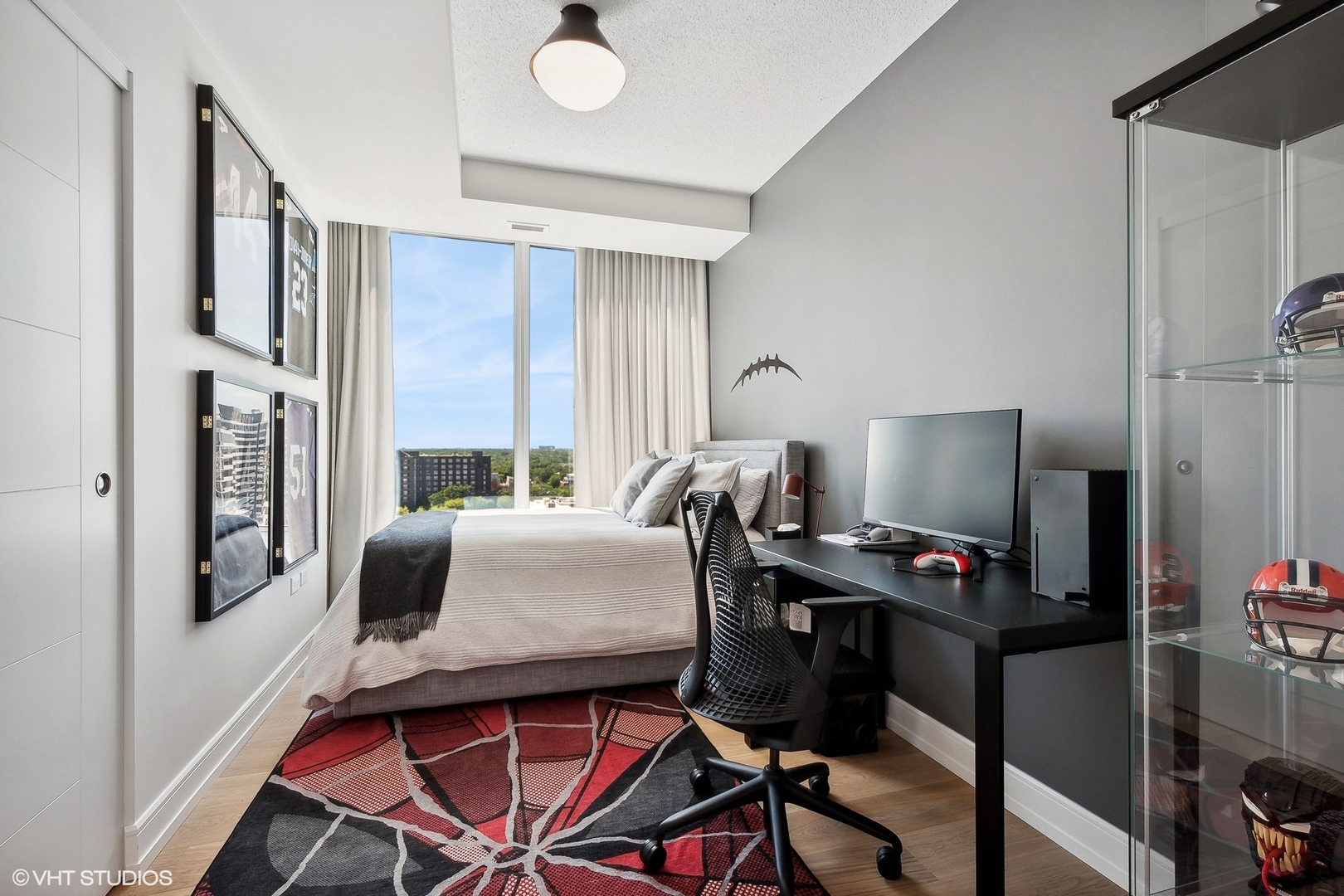 800 Elgin Road, Unit PH02 Evanston, IL 60201 - Photo 21 of 31 a view of a workspace with furniture and a window