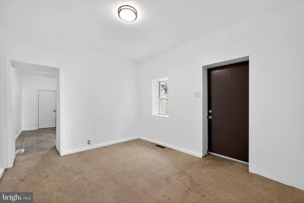 a view of an empty room