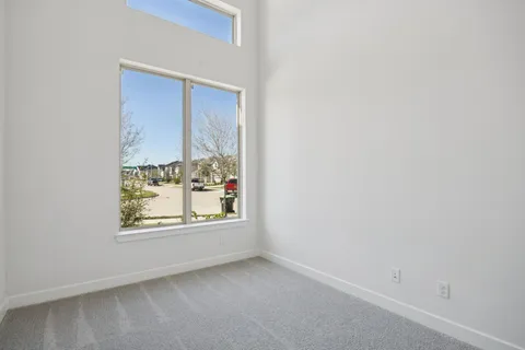 an empty room with window