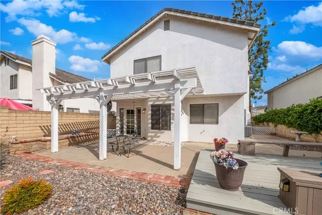 a view of an outdoor space and swimming pool