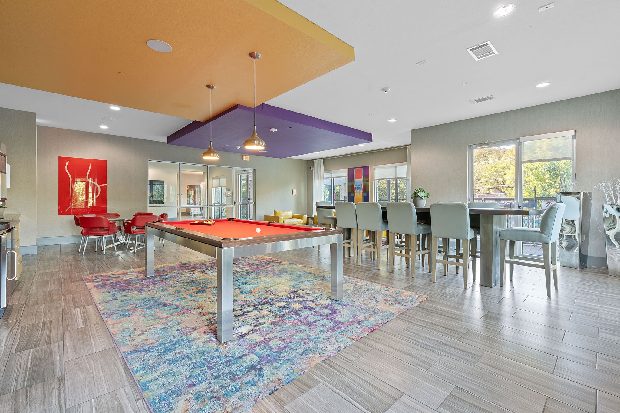 1900 Barton Springs Road, Unit 2019 Austin, TX 78704 - Photo 14 of 17 entertainment space w/pool table