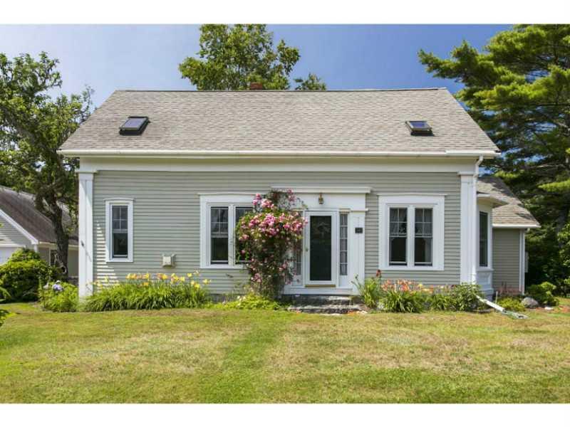 341 Ocean Point Road East Boothbay, ME 04544 - Photo 2 of 33 Exterior Front. Detail of Front