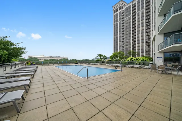 a pathway with a building in the background