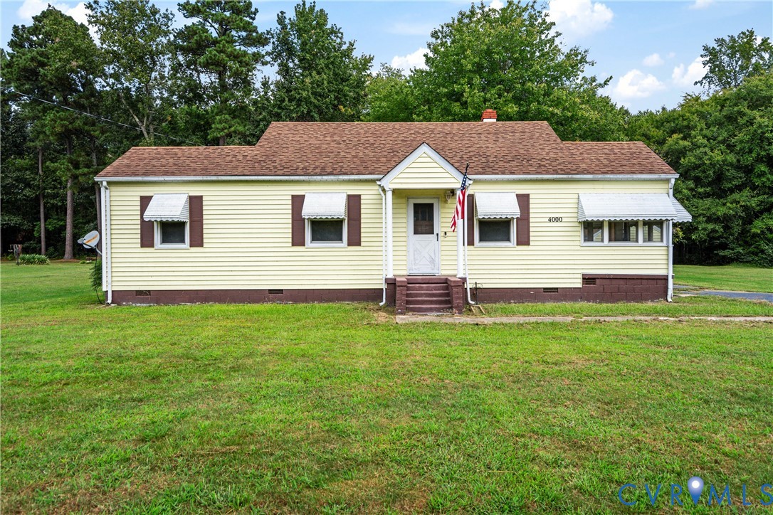 4000 Wayside Road Charles City, VA 23030 - Photo 3 of 30 Single-story residence featuring light yellow sidi