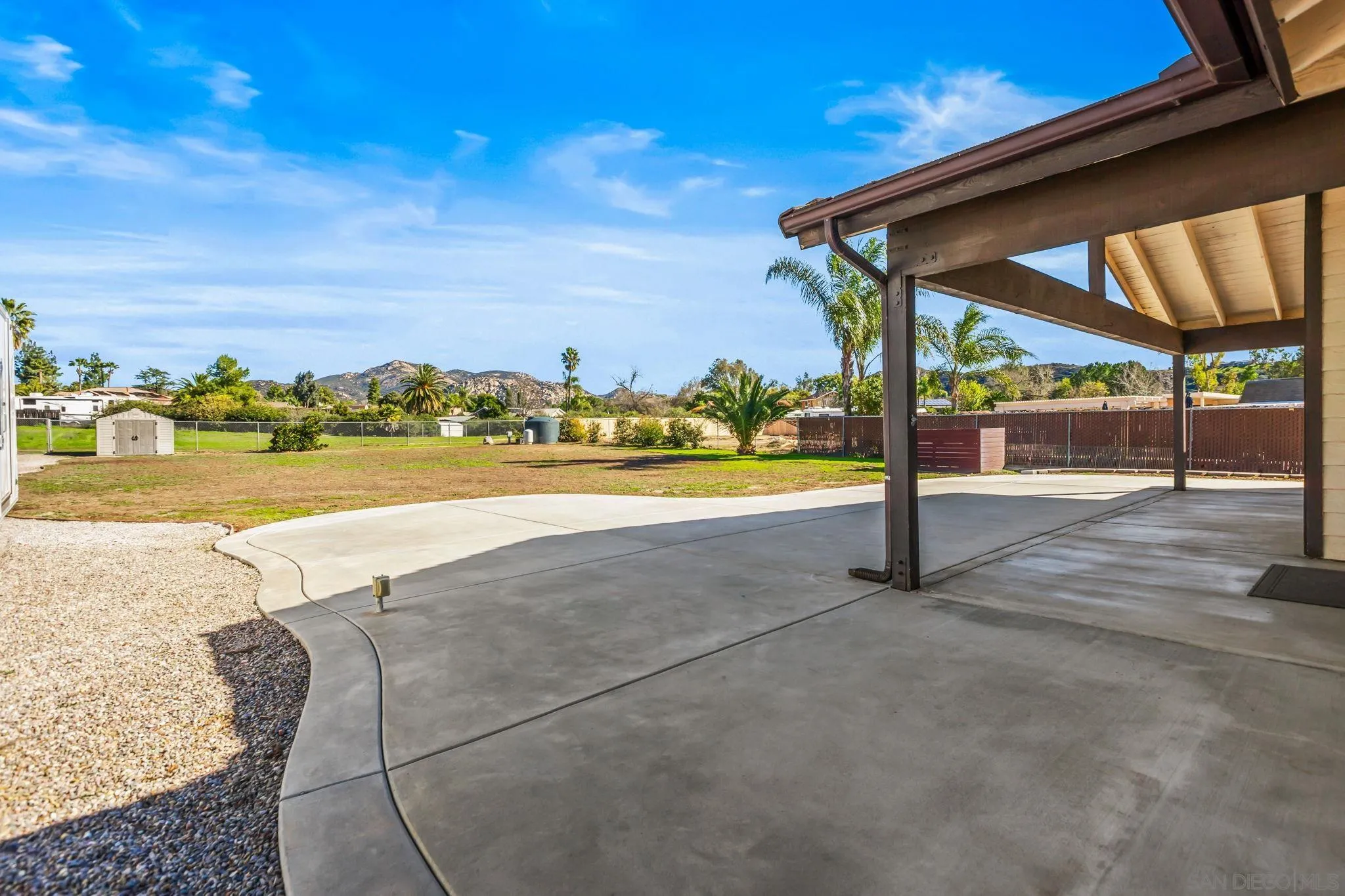 16319 Scarbery Road Ramona, CA 92065 - Photo 24 of 37 a view of a terrace with wooden floor