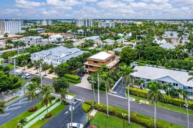 an aerial view of multiple house