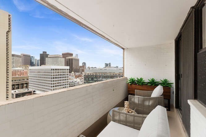 2 Hawthorne Place, Unit 16M Boston, MA 02114 - Photo 23 of 36 a view of roof deck with patio