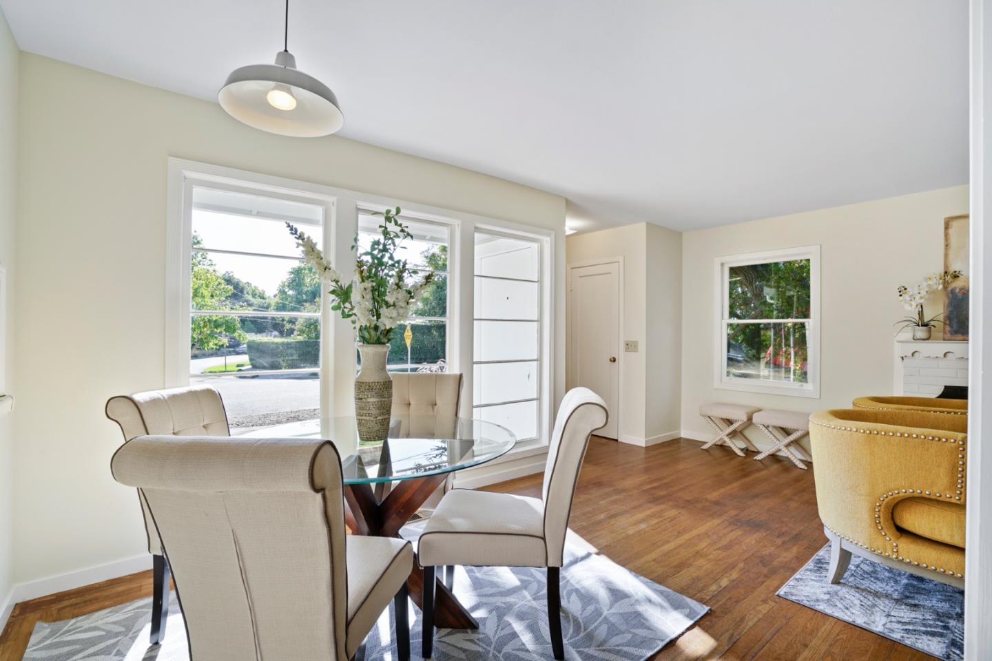 3755 Bay Road Menlo Park, CA 94025 - Photo 9 of 29 a view of a dining room with furniture window and outside view