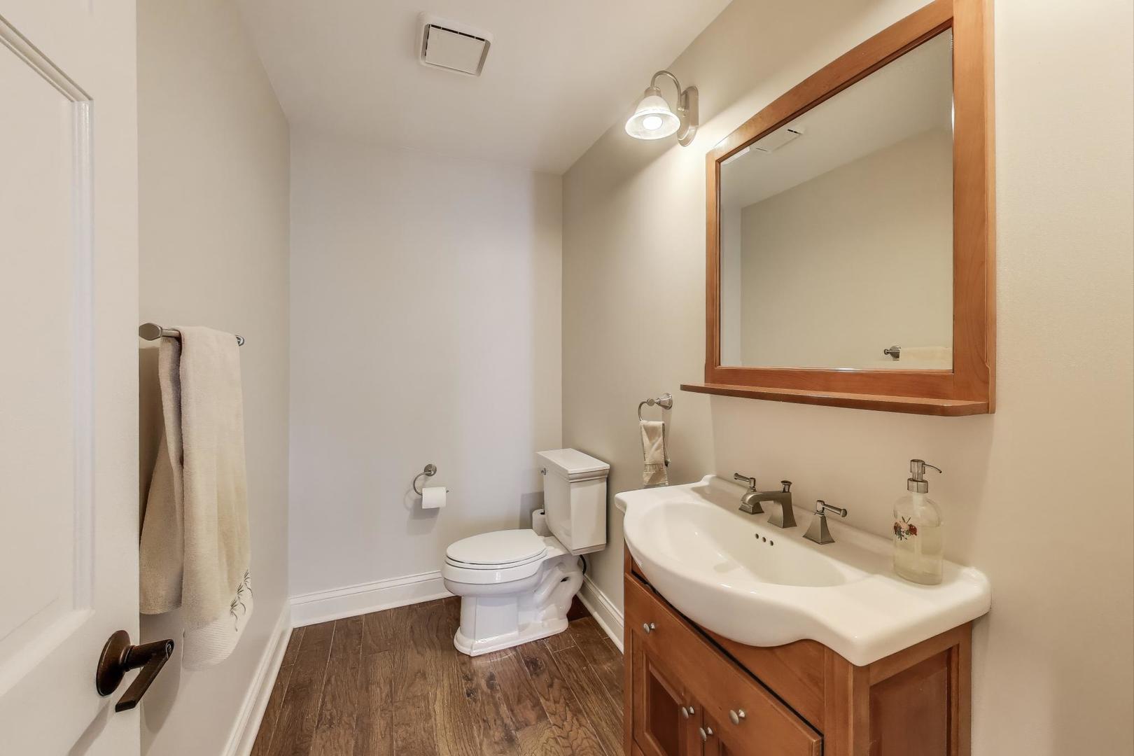 924 Stonefield Circle Inverness, IL 60067 - Photo 23 of 50 a bathroom with a sink and a mirror