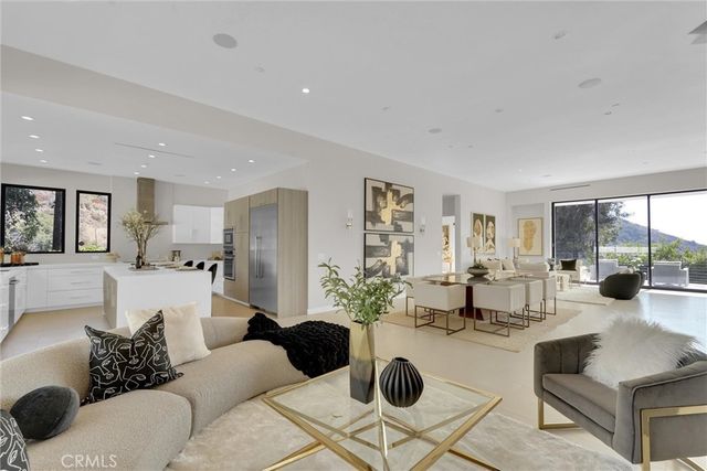 a view of a bathroom with a glass door