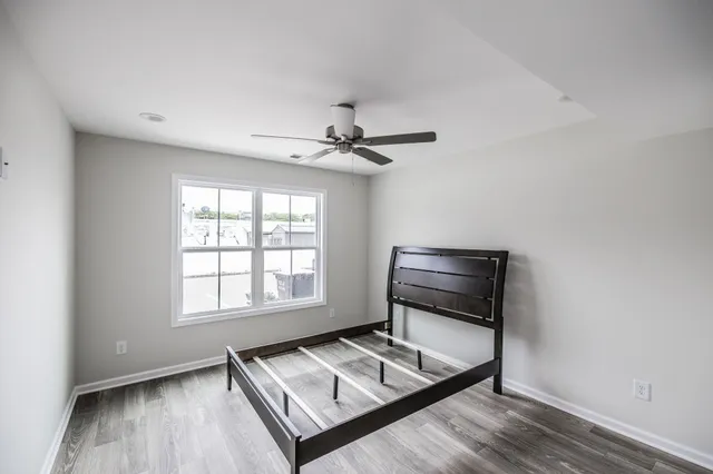 a living room with window