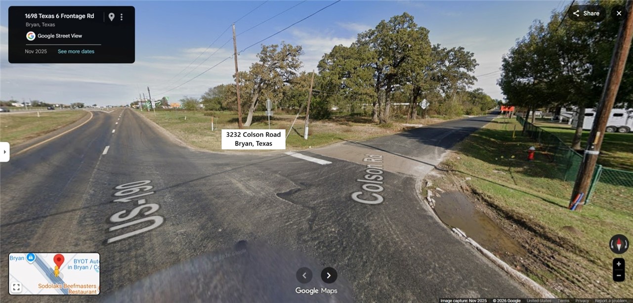 3232 Colson, Road 
Bryan, Texas
