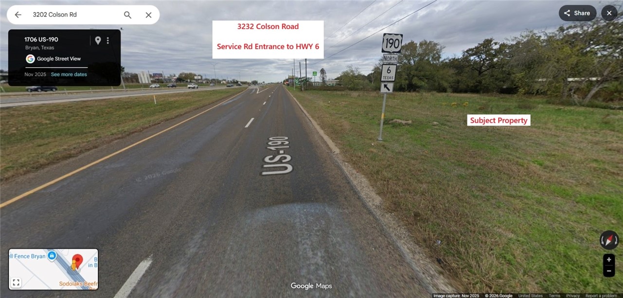 3232 Colson Road Bryan, TX 77808 - Photo 4 of 8 a view of a street with a building in the background