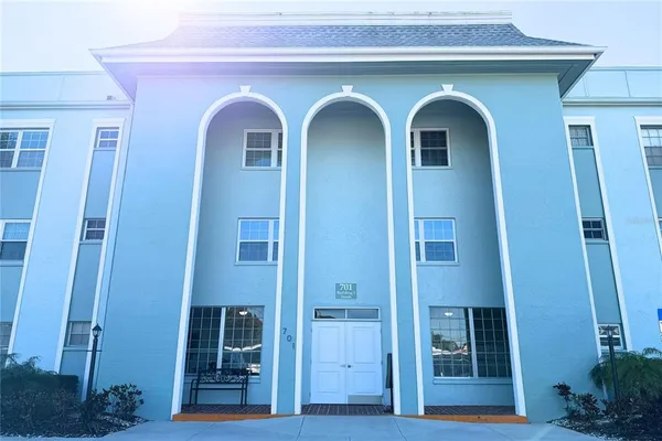 a front view of a house with entryway
