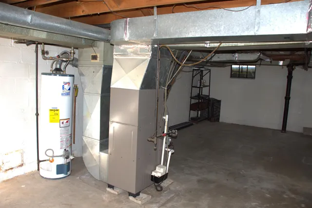 a view of water heater room