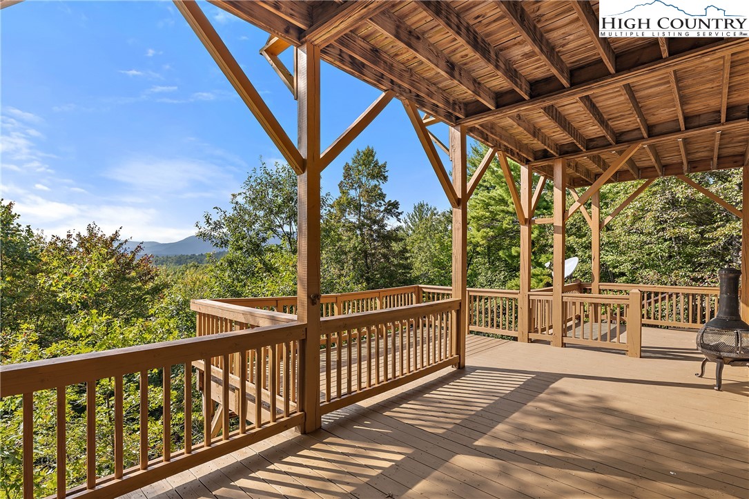 4923 Staghorn Road Purlear, NC 28665 - Photo 38 of 49 a view of a two chairs in the balcony