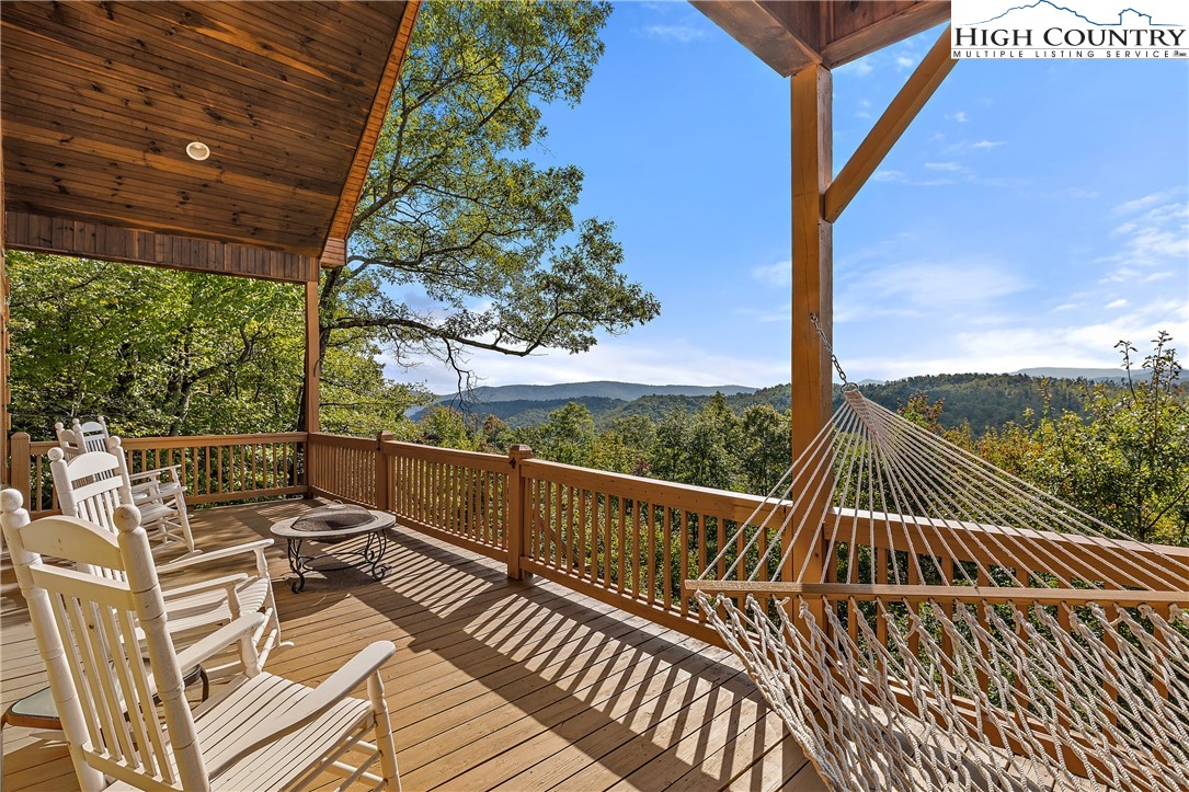 4923 Staghorn Road Purlear, NC 28665 - Photo 4 of 49 a view of balcony with wooden floor