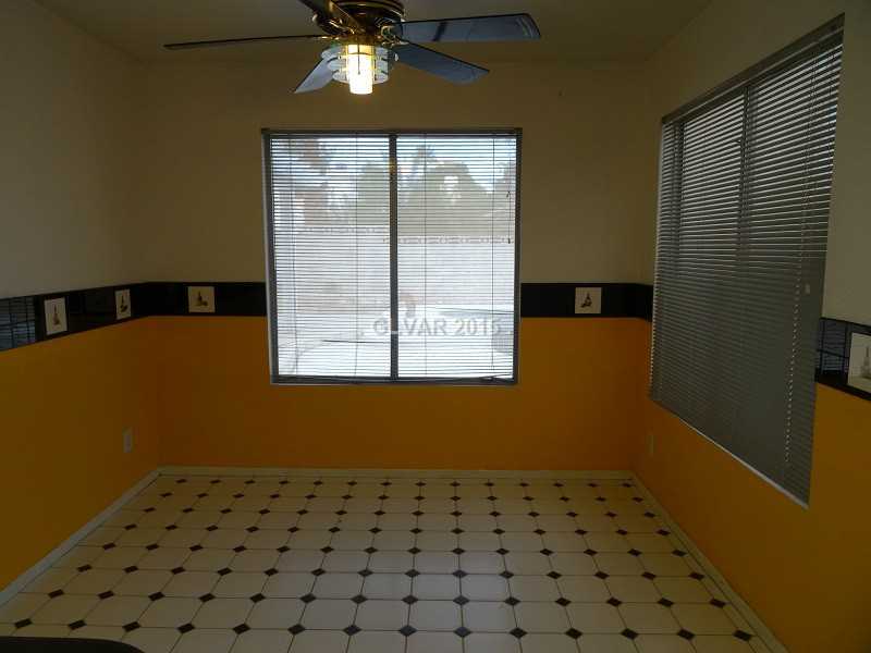 2800 Mirage Road Henderson, NV 89074 - Photo 17 of 35 Dining Room. Dining Room with ceiling fan and solar screens on windows.