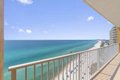 a balcony with furniture