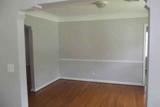a view of an empty room
