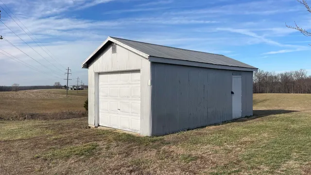 a backyard of a house