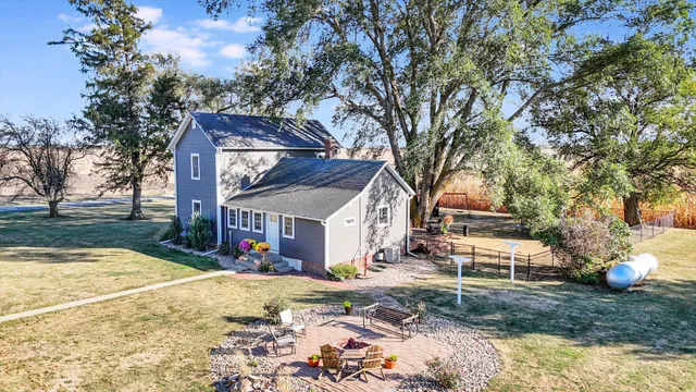 a view of outdoor seating space