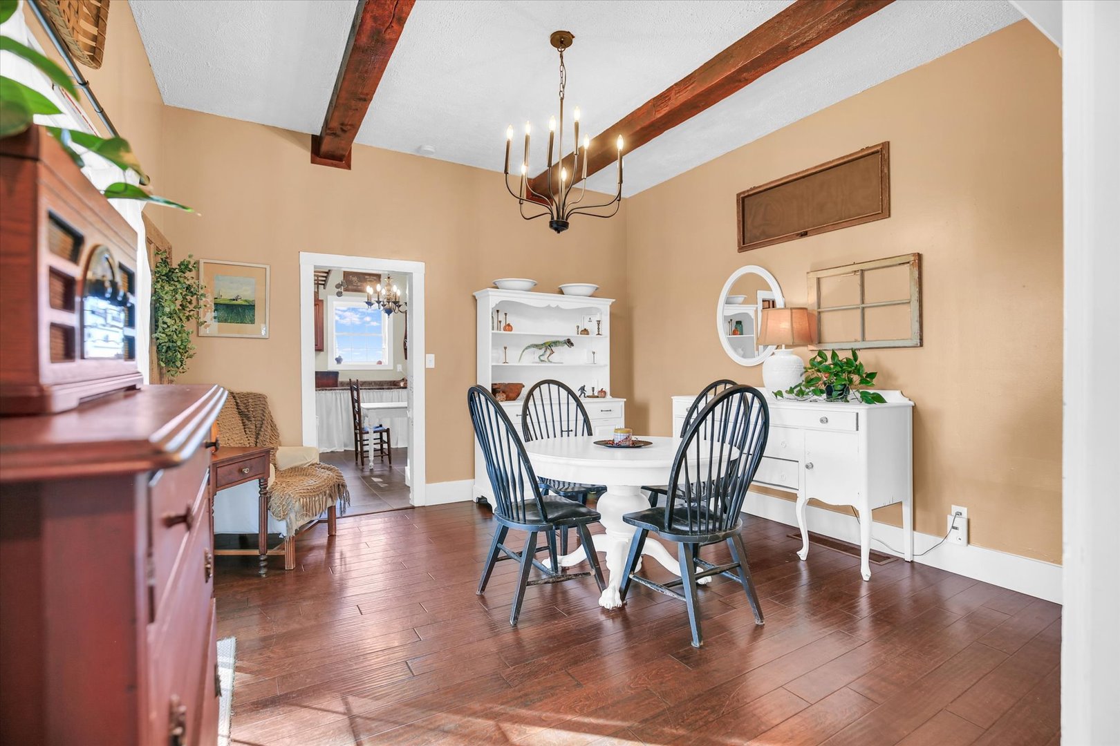 151 County 1700 Road East Villa Grove, IL 61956 - Photo 34 of 76 a view of a dining room with furniture window and wooden floor