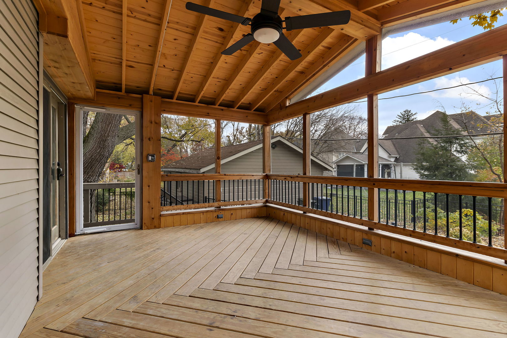 116 South West Street Naperville, IL 60540 - Photo 14 of 35 a view of porch with a wooden deck