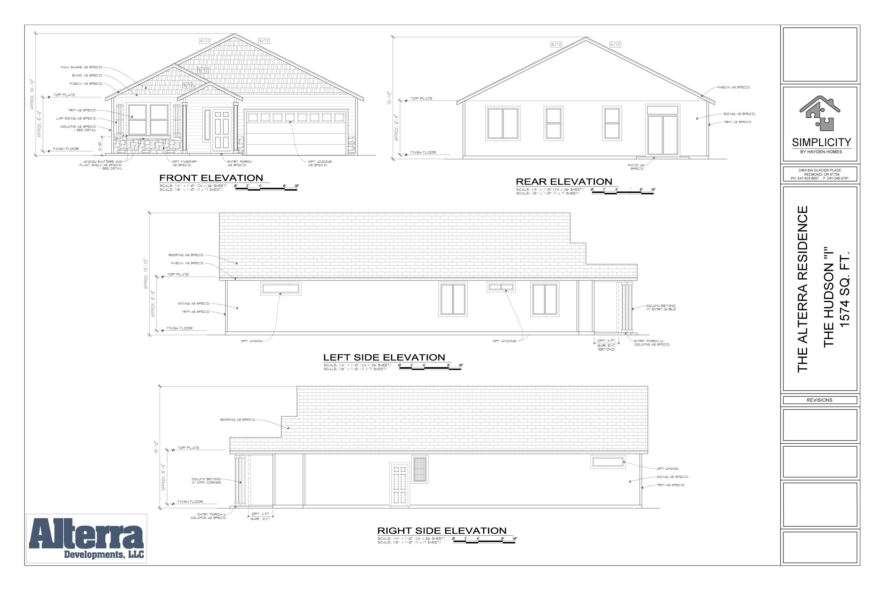 618 Mountain Ridge Drive Culver, OR 97734 - Photo 1 of 5 Hudson plan - elevations