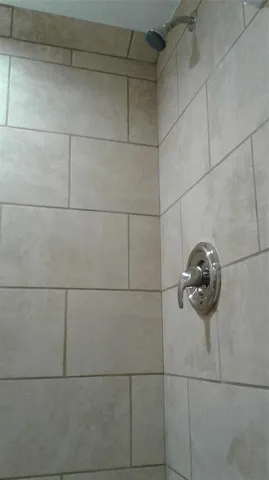a close view of shower