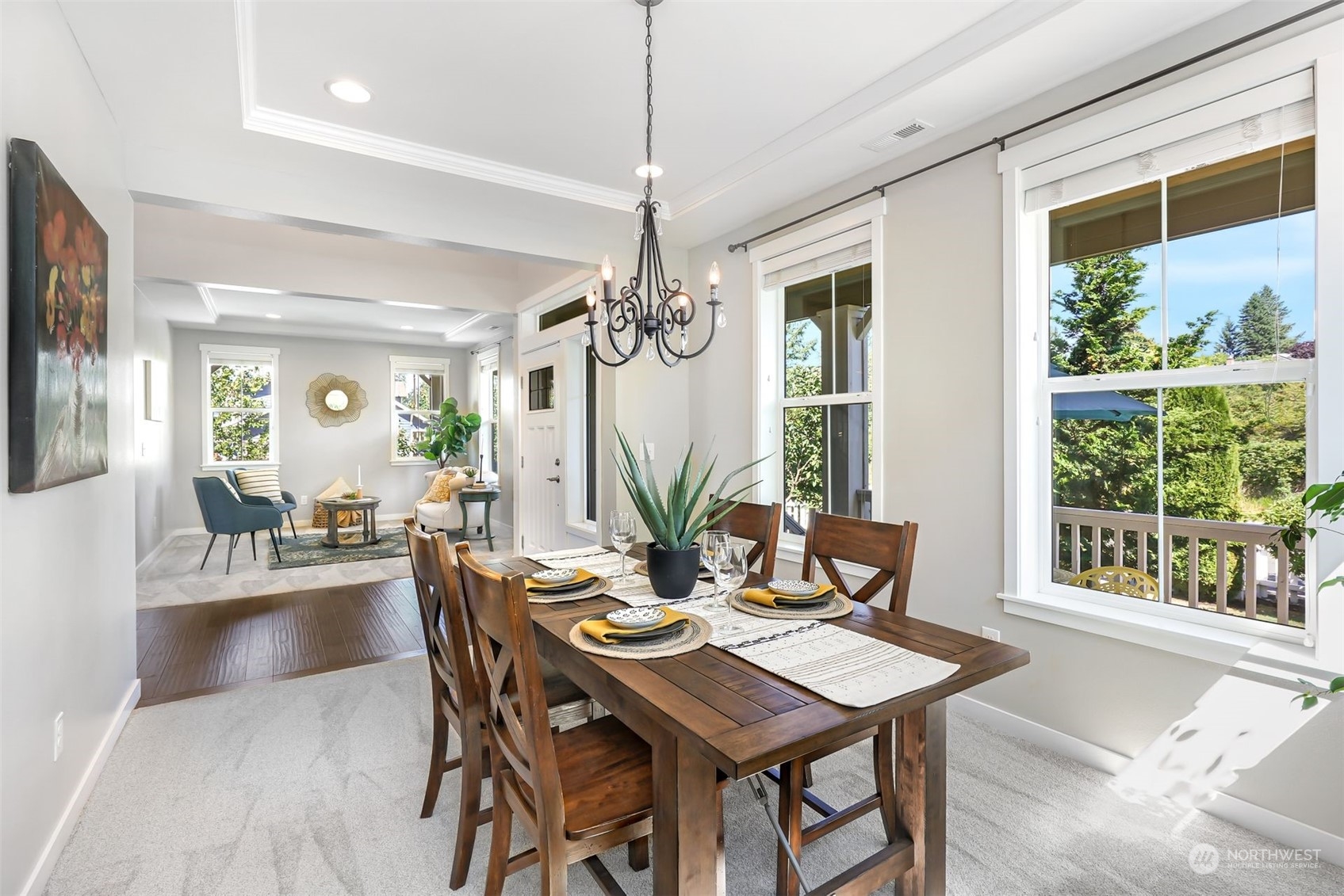 632 Ludwig Road Snohomish, WA 98290 - Photo 6 of 40 a view of a dining room with furniture window and wooden floor