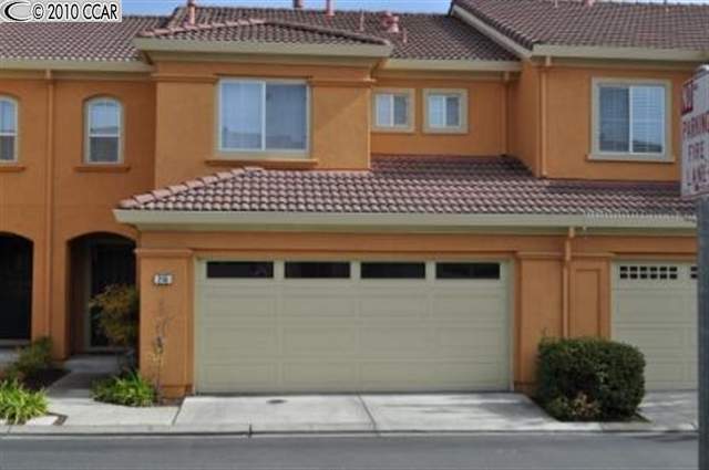 a front view of a building