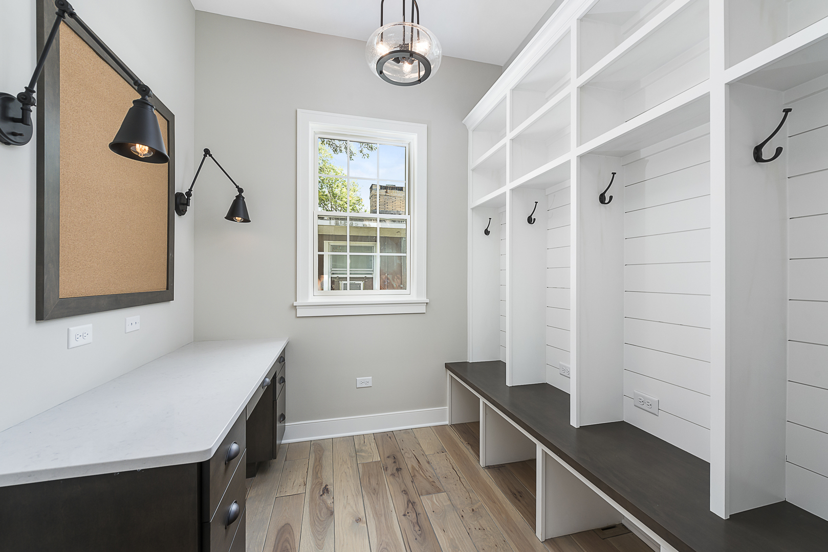 845 Tulip Lane Naperville, IL 60540 - Photo 39 of 40 a view of hallway with window and wooden floor