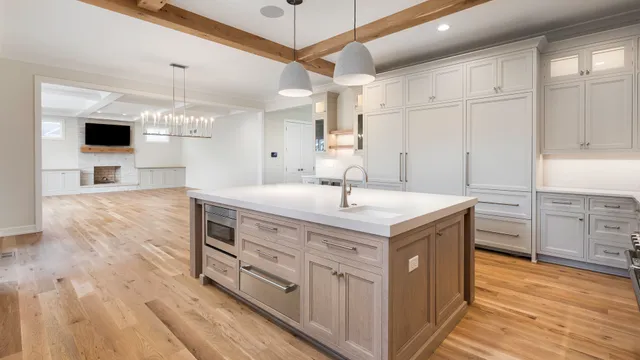 a bathroom with a sink double vanity and a mirror