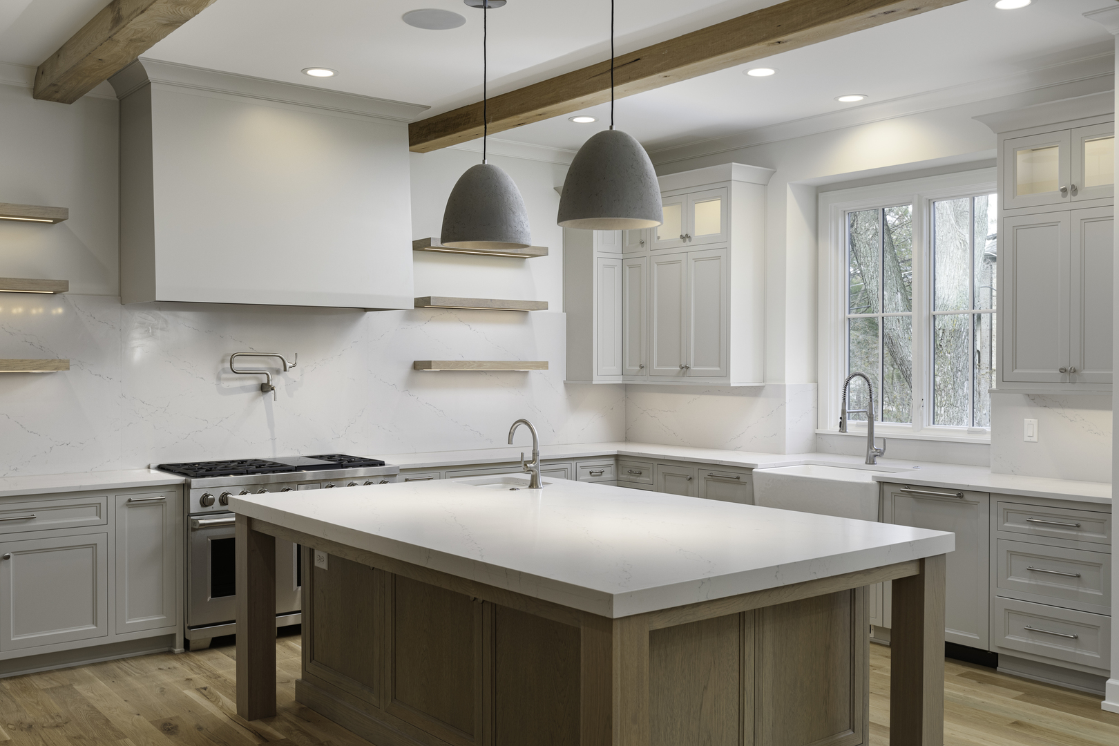 845 Tulip Lane Naperville, IL 60540 - Photo 7 of 40 a kitchen with stainless steel appliances a sink a stove and a wooden floor