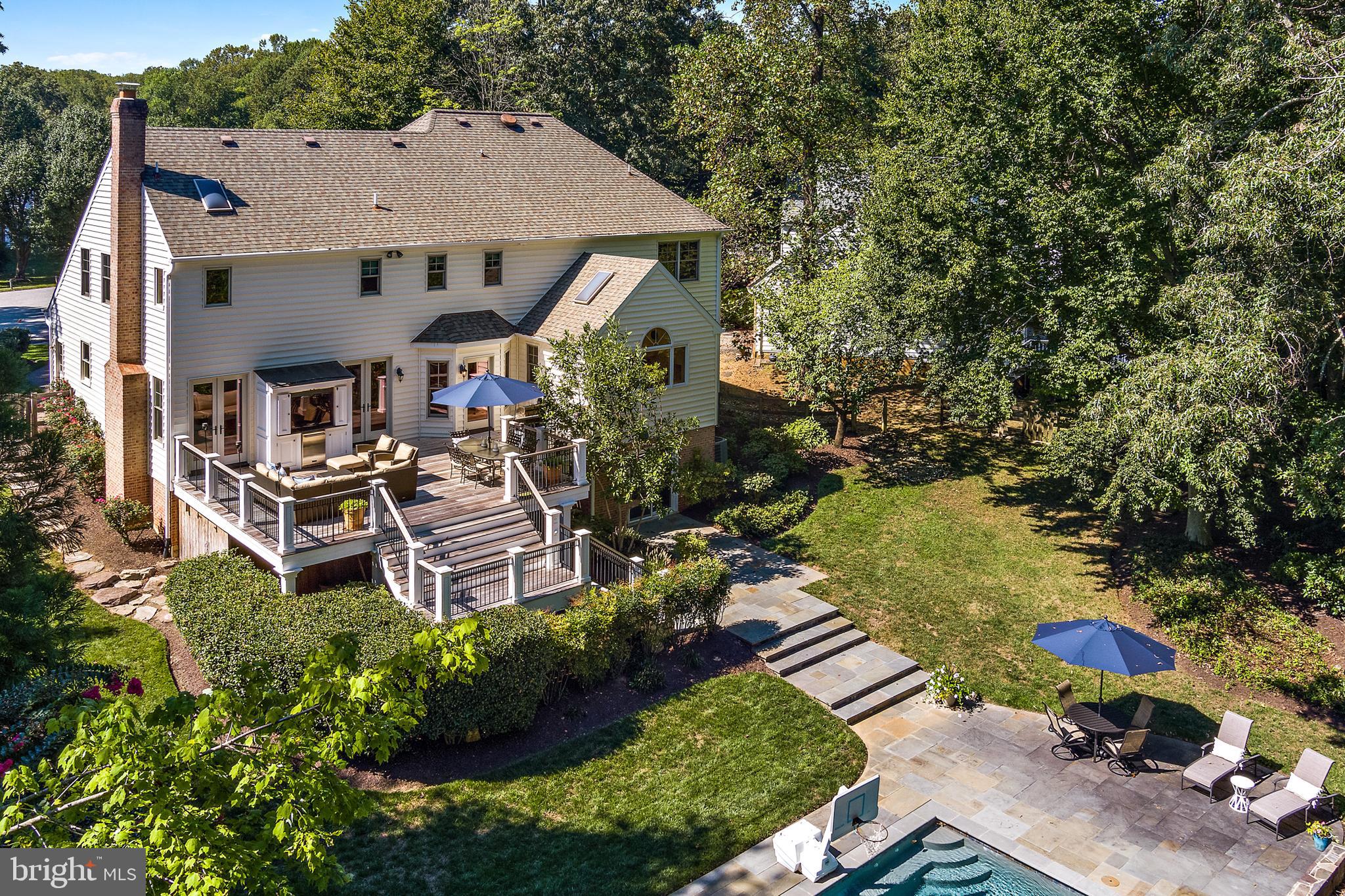 535 Post Oak Road Annapolis, MD 21401 - Photo 60 of 76 Rear Lawn Aerial View