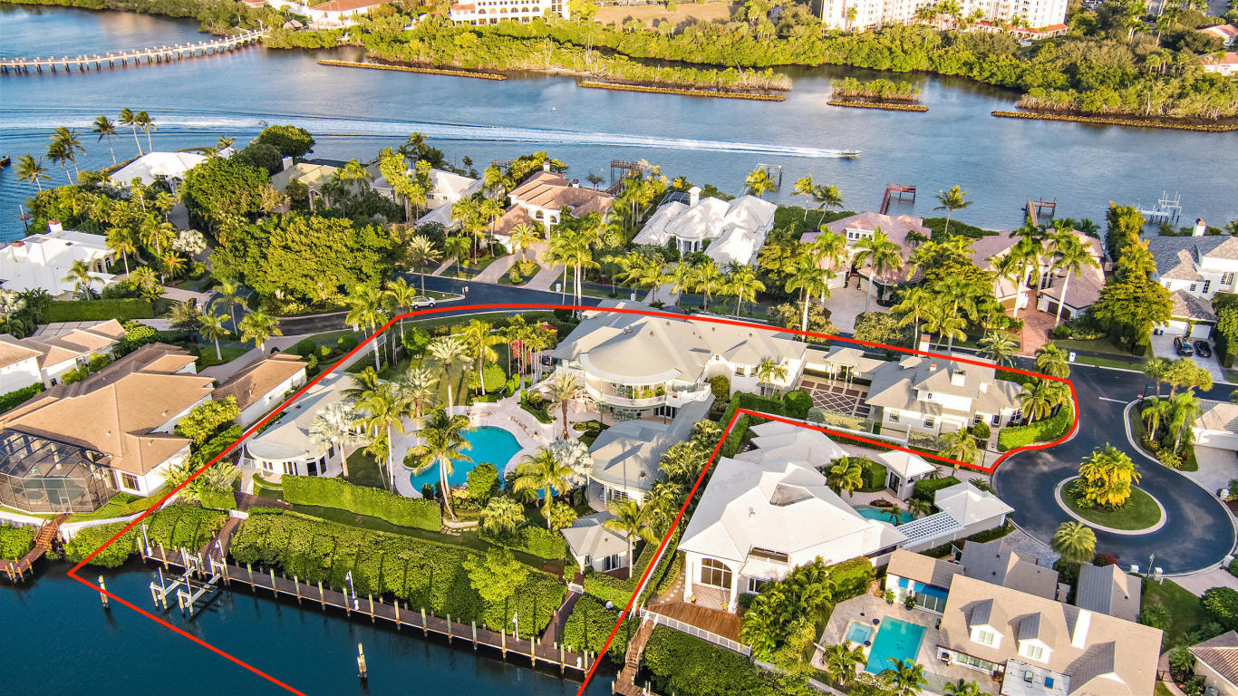 3131 Casseekey Island Road Jupiter, FL 33477 - Photo 4 of 57 Rear arial outlined