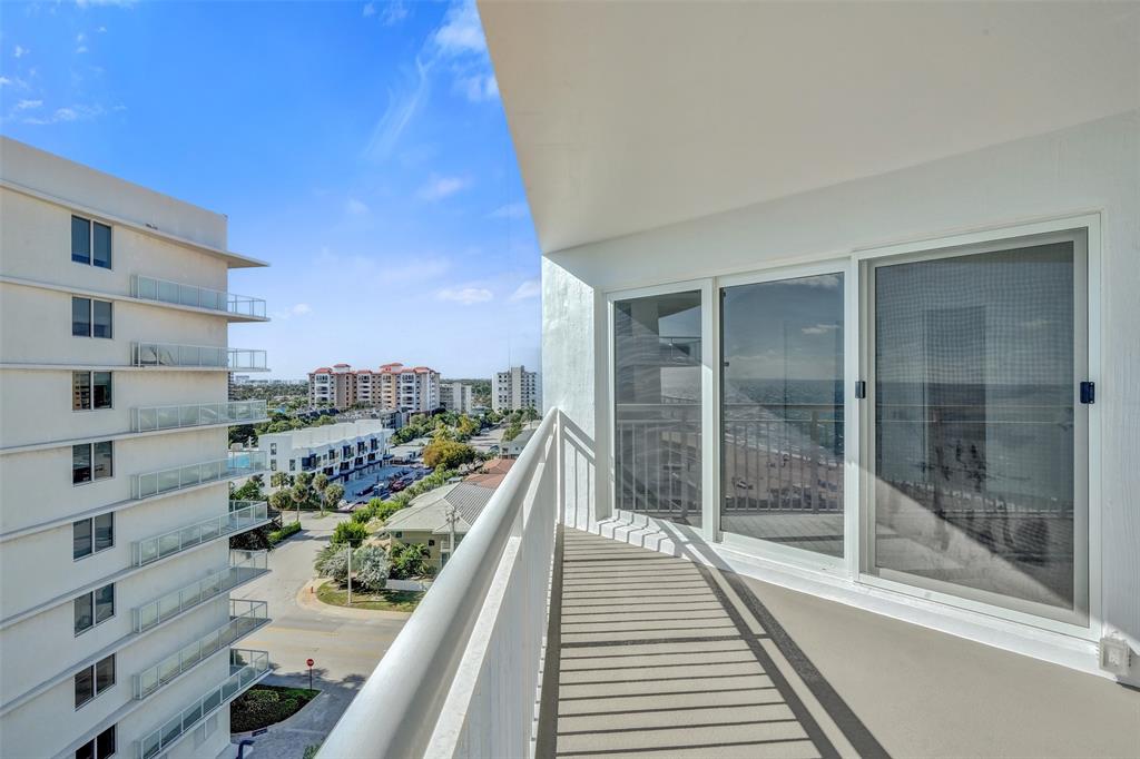 710 North Ocean Boulevard, Unit 910 Pompano Beach, FL 33062 - Photo 24 of 65 a view of balcony with balcony