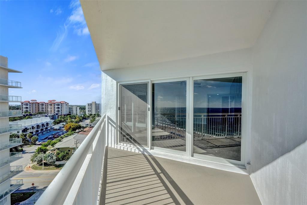 710 North Ocean Boulevard, Unit 910 Pompano Beach, FL 33062 - Photo 61 of 65 a view of balcony with seating space
