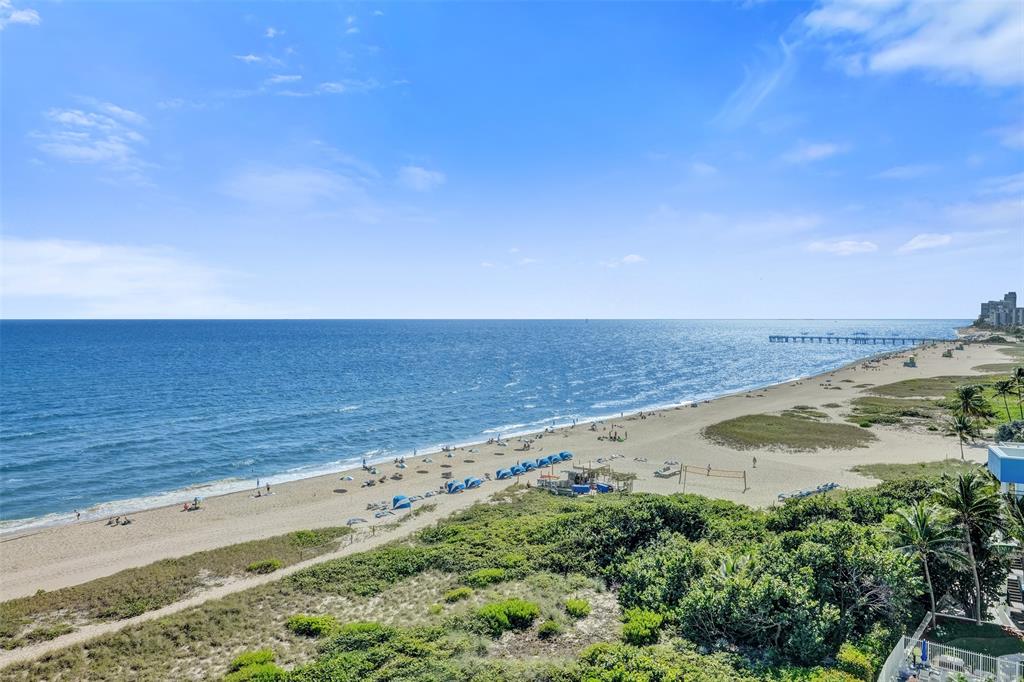 710 North Ocean Boulevard, Unit 910 Pompano Beach, FL 33062 - Photo 62 of 65 an aerial view of beach and ocean