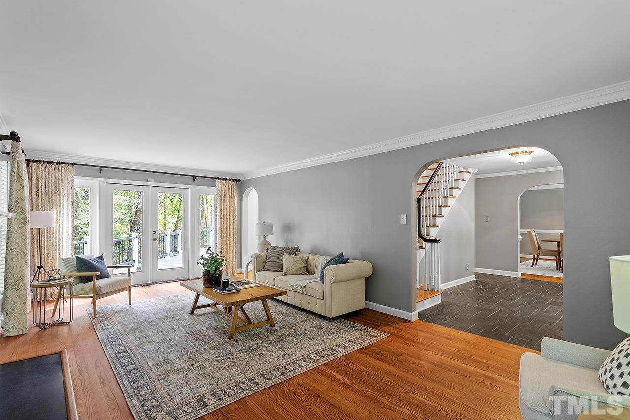 59 Kimberly Drive Durham, NC 27707 - Photo 24 of 68 a living room with furniture and a large window