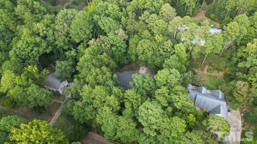 59 Kimberly Drive Durham, NC 27707 - Photo 53 of 68 an aerial view of residential house with outdoor space and trees all around