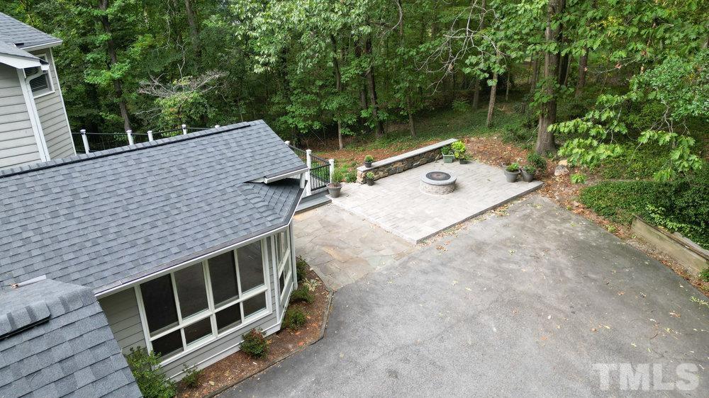 59 Kimberly Drive Durham, NC 27707 - Photo 58 of 68 a aerial view of a house with a yard