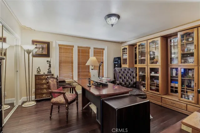 a bedroom with furniture and a couch